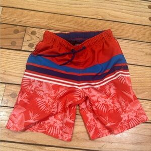 Spyder Red and Blue Swim Trunks Shorta size 7/8 small boys